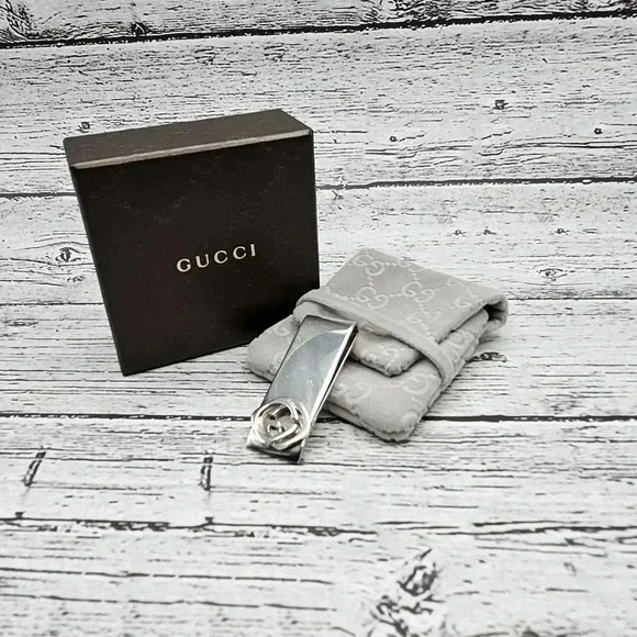 Gucci Money clip - Sterling Silver - with Dust Bag and Gift Box - Picture 1 of 4